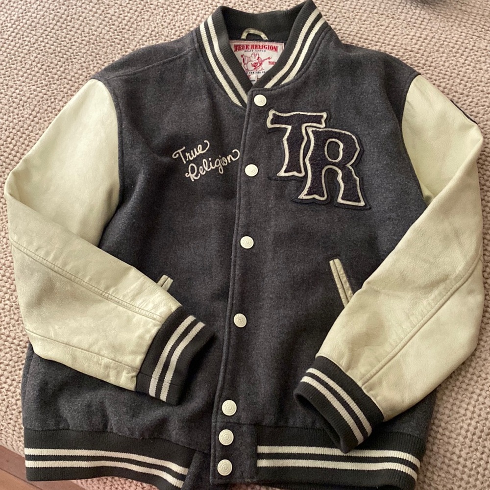 True Religion varsity Bomber jacket